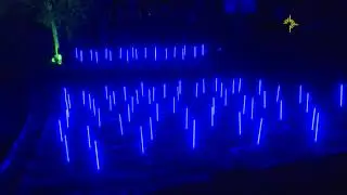 Festival of lights 2018 Zagreb, Croatia - Vineyard LED pixel tube installation