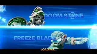 SKYLANDERS SWAP FORCE DOOM STONE VS FREEZE BLADE