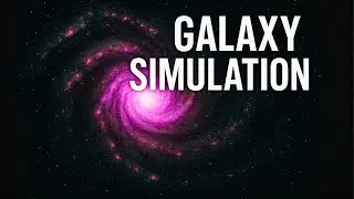 3-D Galaxy Simulation in 4K | 100K Stars with Gas & Dust Spiralling Around Black Hole