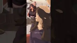 Life animated like this? #AnimeVibes #FromRealToAnime #SalonTransformation #AnimeEdit #CartoonMe