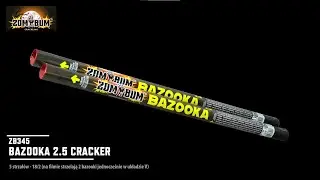 Bazooka 2.5 Cracker ZomBum Crackling 5sh 25mm ZB363