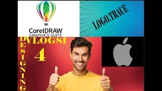 DESIGNING VLOG 1 .....4..apple...logo trace #iphone #logo #viral #viralvideo