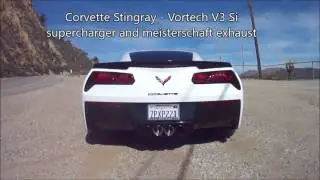 Corvette Stingray - A&A Vortech V3 Si  supercharger and meisterschaft exhaust