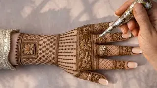 Stylish Semi Bridal Mehndi Design l Full Hand Mehndi l New Mehndi l Back Hand Mehndi l Mehndi Design