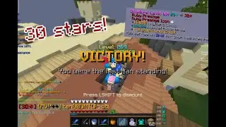 Hitting 30 stars in skywars!
