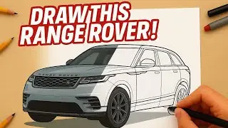 DRAWING a Range Rover Velar LIKE a PRO! / SK Arts Gallery