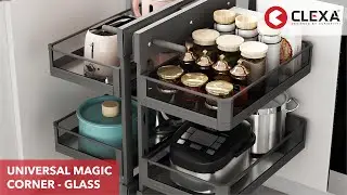 CLEXA I Glass - Universal Magic Corner I Kitchen