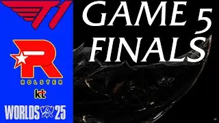 KT против T1 &mdash; Игра 5 | Гранд-финал LoL Worlds 2025 | KT Rolster против T1