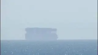 A superior mirage changing appearances of distant ships