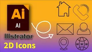 How to make Icons in Adobe illstrator? Adobe illstrator projects/ Graphic design/ Technology...