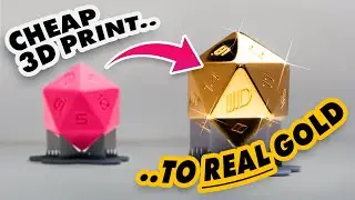 I Turned 3D Printed Dice Into REAL GOLD | FULL TUTORIAL