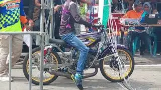 DRAG BIKE 2 stroke BRAKET 9 DETIK #dragbike #dragbike201m #rxking