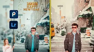 Picsart Winter Snowfall Photo Editing || Simple 5 Step|| Colourful Photo Editing 2023#photo_editing