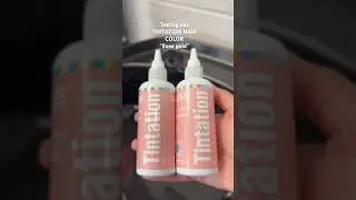 Trying out Tintation hair color by kiss &ldquo;rose gold&rdquo; color #rosegoldhair #pinkhair #pinkwigs