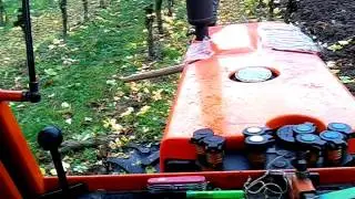 Riesling Weinberg roden mit Holder Traktor