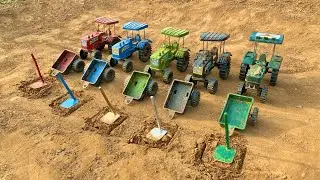 Tractor carrying soil from the excavation site video