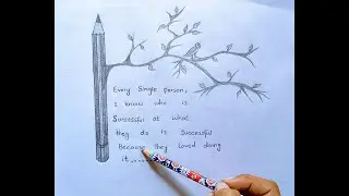 Motivational drawing | How to draw easy pencil drawing