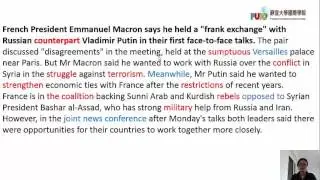 France's Macron holds 'frank exchange' with Putin