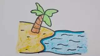 Very easy scenery drawing for kids ।। Scenery drawing।। Easy drawing।।