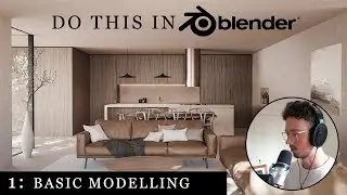 Blender Interior Render EP 1 — Базовое моделирование