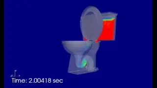Bathroom Toilet CFD Simulation using OpenFOAM