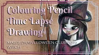 🗣️ Time Lapse Drawing | 🧙 Witch 🎃 Drawlloween | Wicca | Witchcraft | Eclectic Witches | Spell Craft