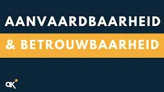 Aanvaardbaarheid en betrouwbaarheid