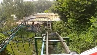 Random Crappy Chinese Jungle Mouse Roller Coaster POV Guangzhou Zoological Garden