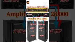 Studiomaster DJA2500 Amp price/15inchi Top Connection