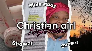 COZY CHRISTIAN GIRL WINTER NIGHT ROUTINE 🌙✨: Bible Study, Prayer, Sunset & More| Vlogmas Day 13