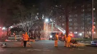 1 person dead after flames rip through apartments in the Bronx.