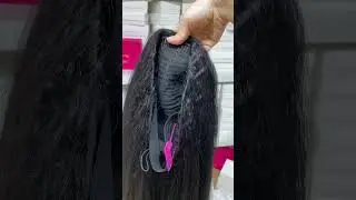 New arrivial kinky straight half wig #blinghair #wigs #halfwig  #humanhair #hair #foryou #weargowig