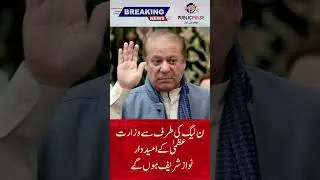 Nawaz Sharif will be the candidate for the position of Prime Minister from PML-N | Public Pulse