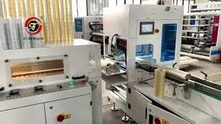 BPA 1511 Fully Automatic BOPP Tape Slitting Machine/tape packaging machine#packaging #tape #slitter