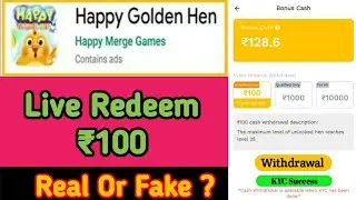 Happy Golden Hen App Payment Proof | Happy Golden App Real Or Fake | Happy Golden Hen Minijoy