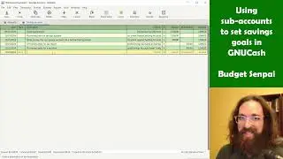 Setting Goals with Sub-Accounts in GnuCash
