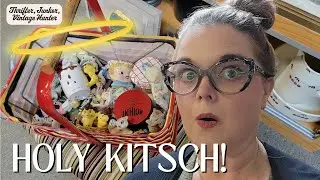 Cabinet FULL Of Kitsch! Take ALL My Money! Antique Mall Shop-Along