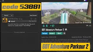 Bgmi Wow Parkour Map Code 53881 | GOT Adventure Parkour 2 | #bgmi #pubgmobile #pubg #adventure  