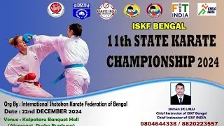 11th state karate championship 2024,org.by iskf bengal shihan sk lalu Burdwan district 22/12/24