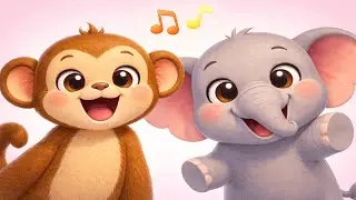Jungle Animals Hello Song | Hello Hello Song for Kids | Learn Greetings with Animals