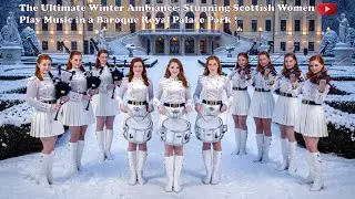 The Ultimate Winter Ambiance: Stunning Scottish Women Play Music in a Baroque Royal Palace Park !