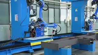 Cantilever 9 axis welding robot悬臂式9轴机器人视频