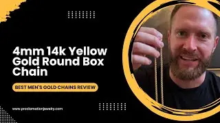 4mm 14k Yellow Gold Round Box Chain | Best Men's Gold Chains Review