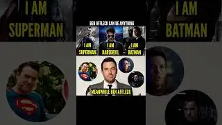 Ben Affleck Can be Anything ll #hollywood #benaffleck #batman #superman #daredevil #dccomics #dc