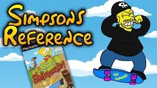 Simpsons Reference - The Simpsons Skateboarding