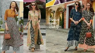 Latest College Wear Kurta Designs Idea/Stylish Kurti With Palazzo Pant|New Office Wear Kurta Designs