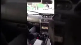 BMW CHASED DOWN (RAMMED)