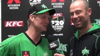 Melbourne Stars v Strikers post-match highlights with Cam White