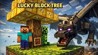 Lucky block tree in Minecraft 