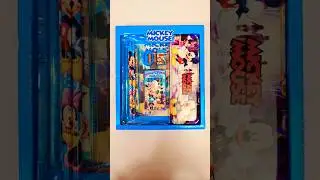 unboxing micky mouse stationery items - scale, eraser,sharpner #unboxing #stationery #mickymouse